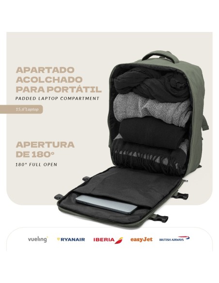 Mochila Voyan TRN Azul | Apta Cabina, Ligera y Compacta