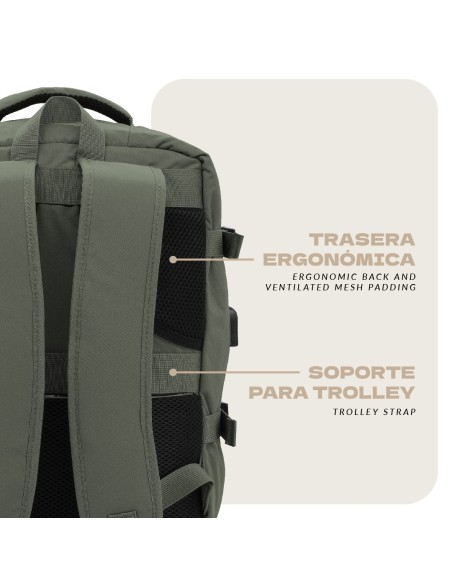 Mochila Voyan TRN Azul | Apta Cabina, Ligera y Compacta