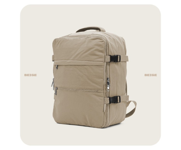 Mochila Voyan TRN Beige | Apta Cabina, Ligera y Compacta