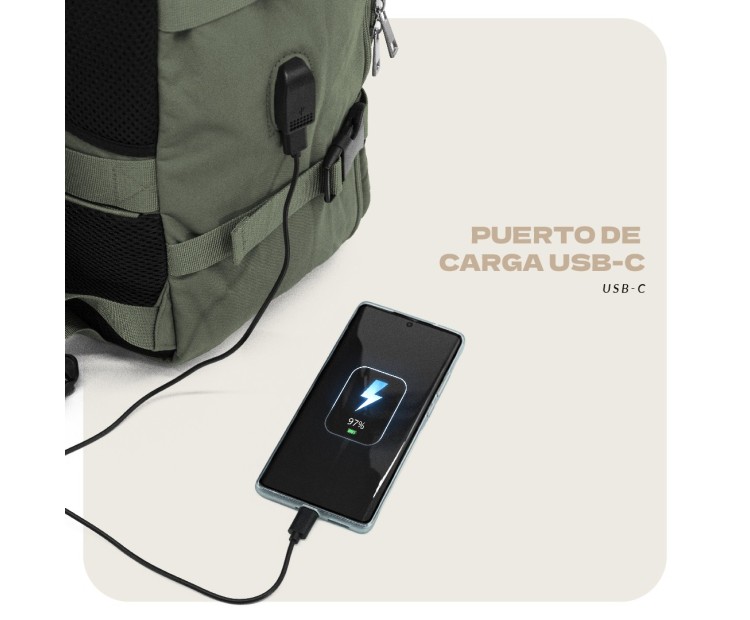 Mochila Voyan TRN Beige | Apta Cabina, Ligera y Compacta