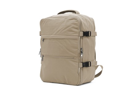 Mochila Voyan TRN Beige | Apta Cabina, Ligera y Compacta