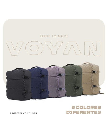 Mochila Voyan NAP Beige | Gran Capacidad y Resistencia