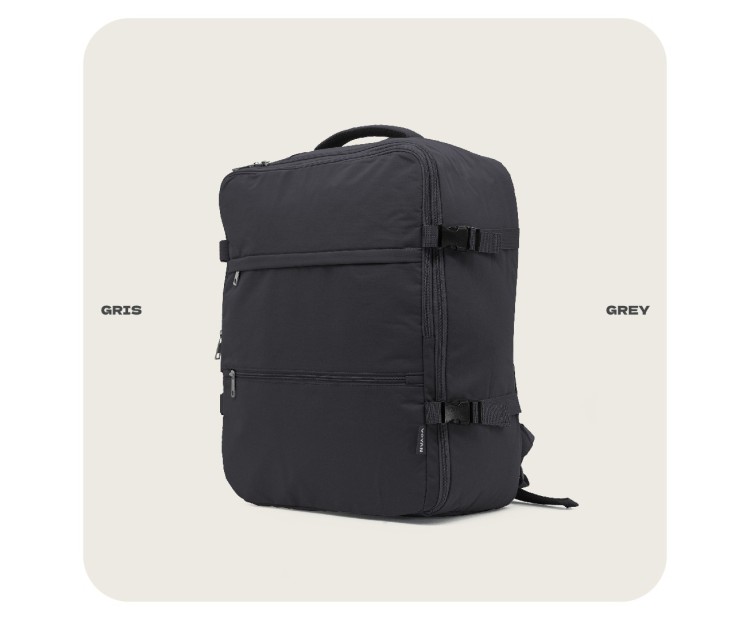 Mochila Voyan NAP Gris | Gran Capacidad y Resistencia