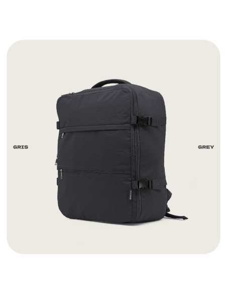 Mochila Voyan NAP Gris | Gran Capacidad y Resistencia