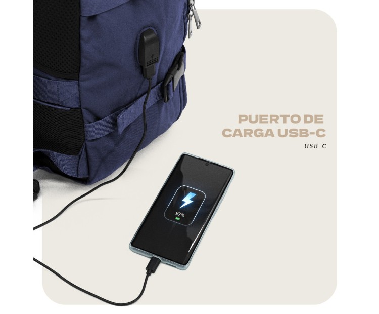 Mochila Voyan NAP Lila | Gran Capacidad y Resistencia