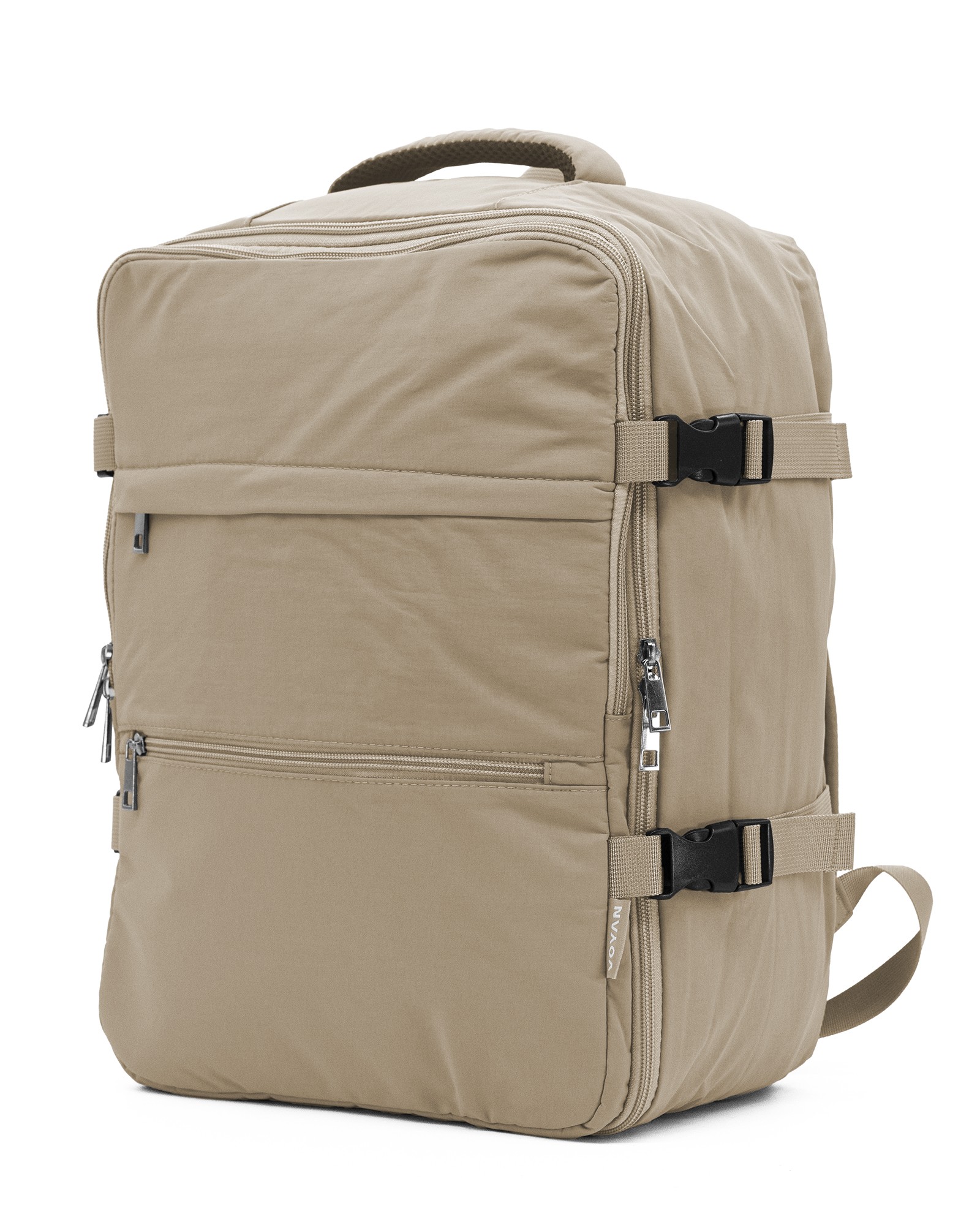 Mochila Voyan TRN Beige - Apta Cabina RyanAir, Ligera y Compacta